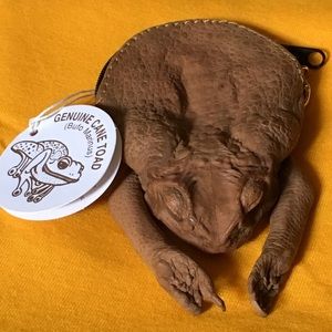 Genuine Cane Toad Money Pouch new